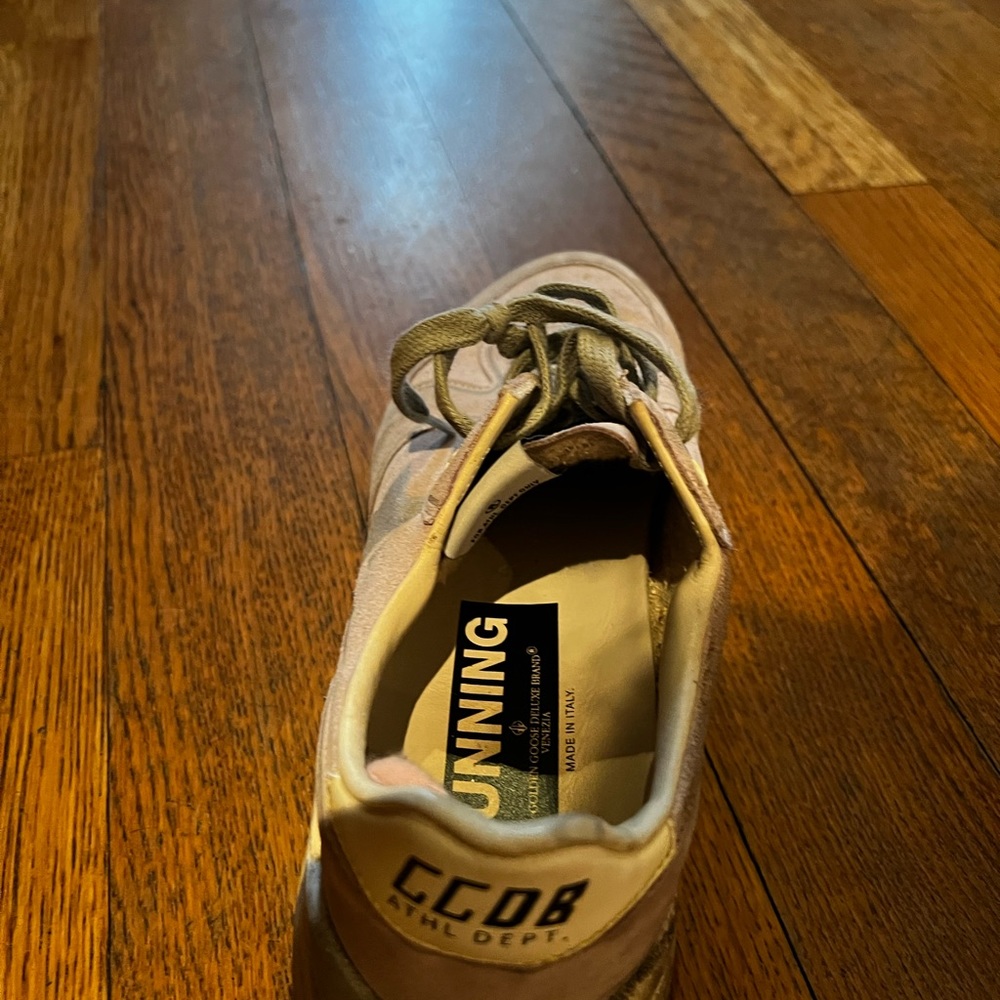 Golden goose running